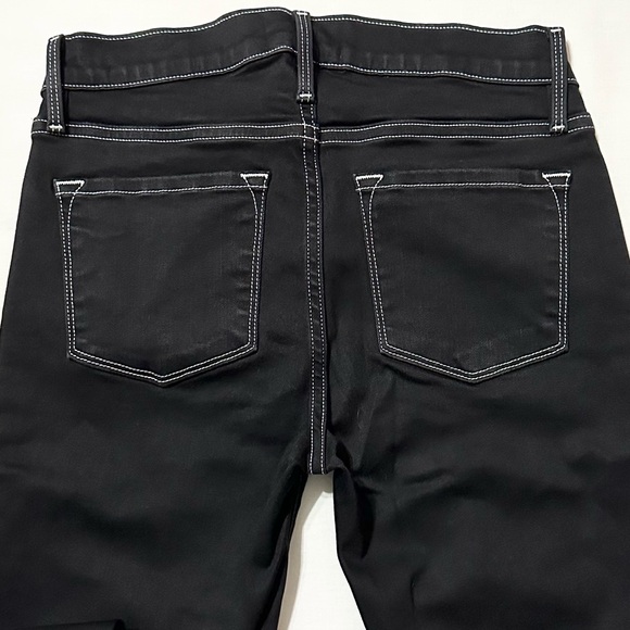 Frame Denim, Le Skinny de Jeanne Crop, Noir, Black Denim Jeans, NWOT - 25 - Picture 11 of 16
